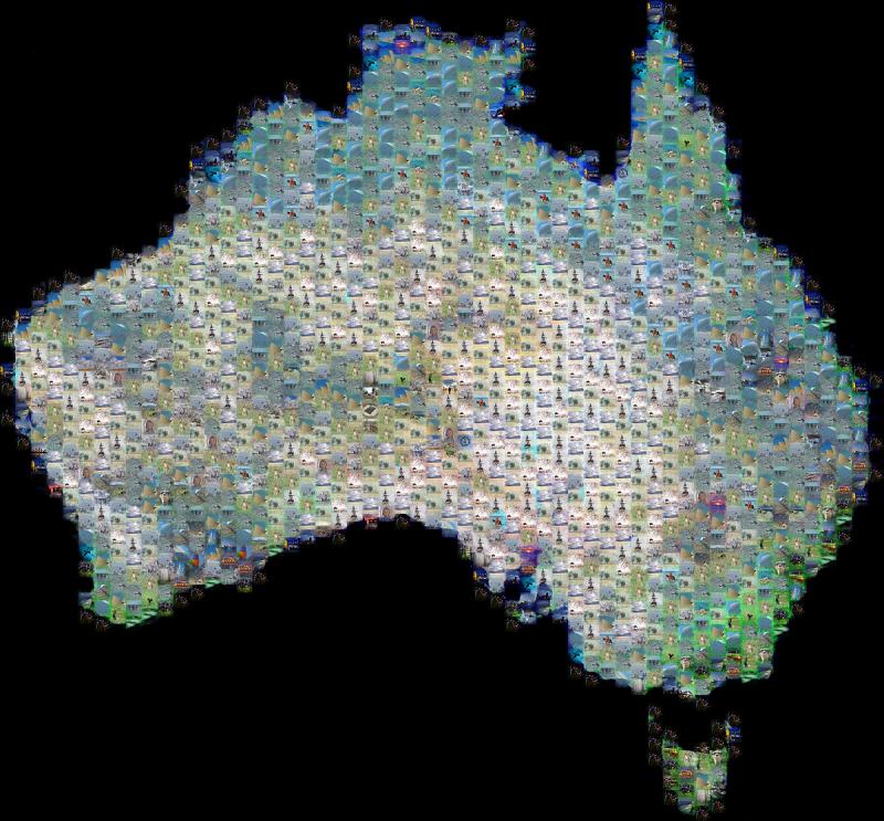 Australia Day Mosaic<br>Mid-size 650 kB<br>[Not for voting]