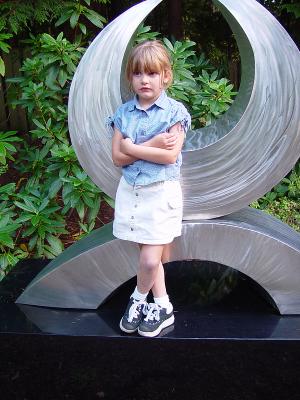 Vicky in the Sculpture Gardenby Ann Chaikin