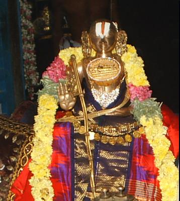 SrI Ramanujar at kUram - Gave us The darshanam(our matham)