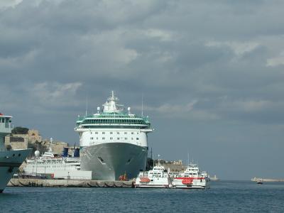 Malta - Splendour docked in Valletta