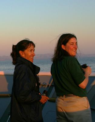 Whalewatchers at Sunrise