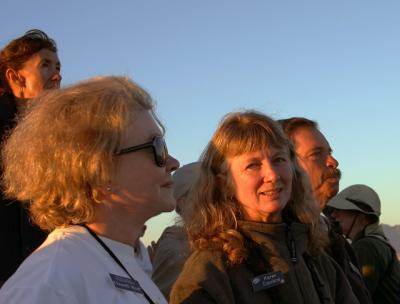Whalewatchers at Sunrise