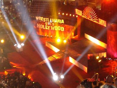 The Wrestlemania stage