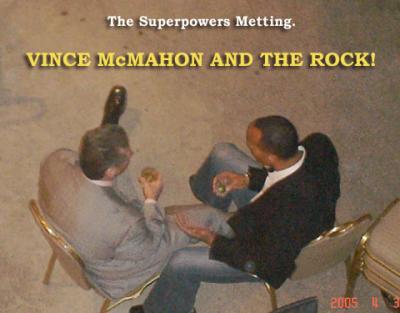 Vince and The Rock.  Superpowers together.