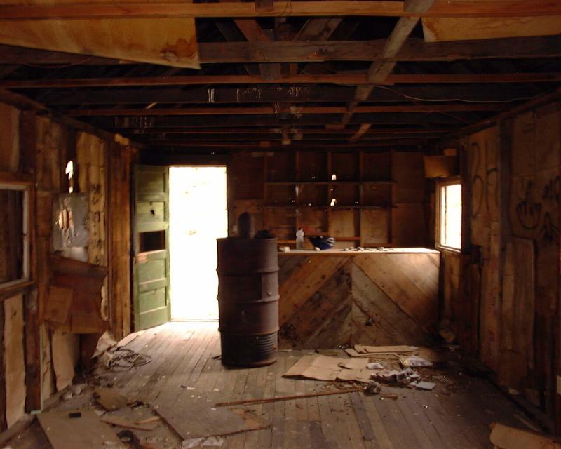 Inside the saloon, Saline Valley Road