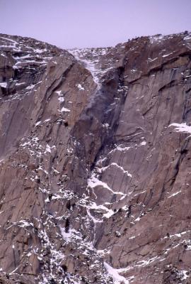 Spindrift Avalanche on Lone Pine Peak