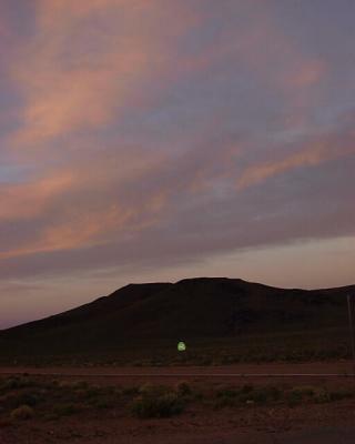 Sunset on Highway CA-190