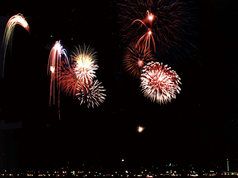 Fireworks - 3 photo composite