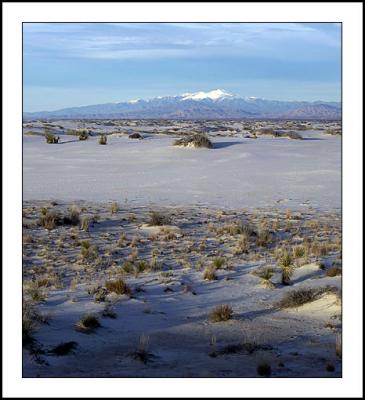 White Sands and Sierra Blanca snowcap