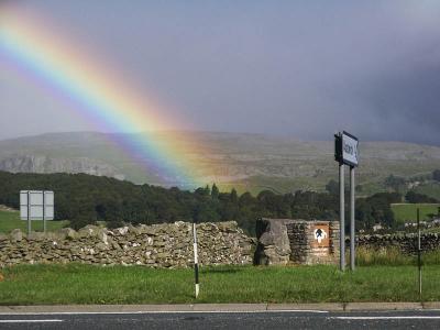 Rainbow on the A65