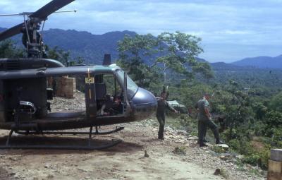 Rest stop at ROK Marine outpost 1966