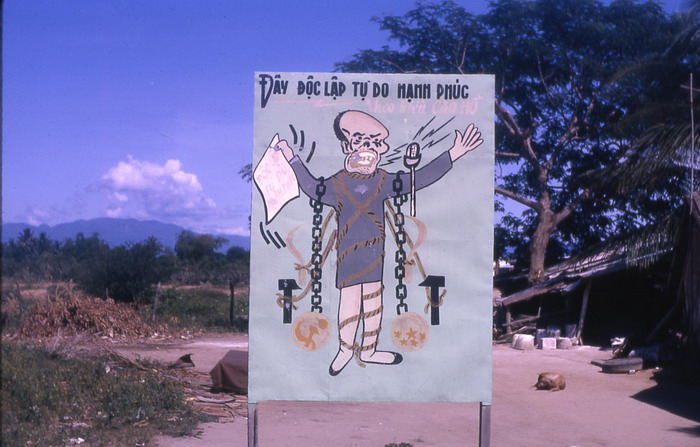 Propaganda outside Phan Rang 35th SPS