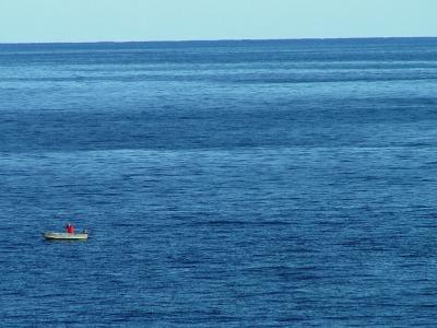 A lonely fisherman-LLVT MS Trollfjord