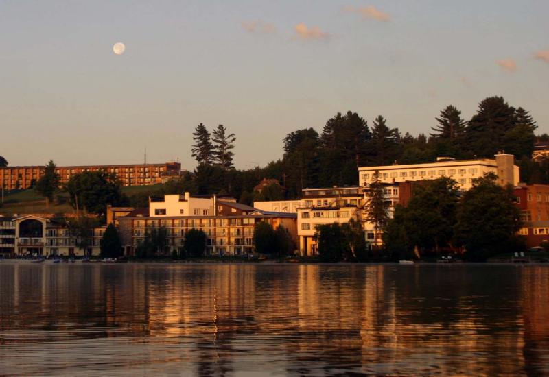Moonrise over Lake Placid