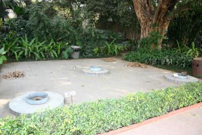 Three lights for Nehru, Indira and Rajiv, Teen Murti house, Delhi