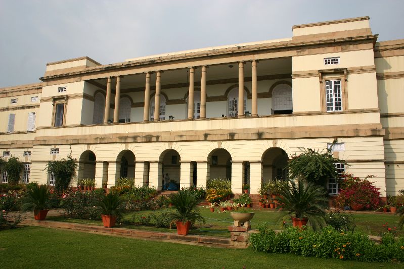 The rear facade, Teen Murti house, Delhi