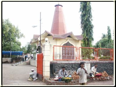 Outside the temple
