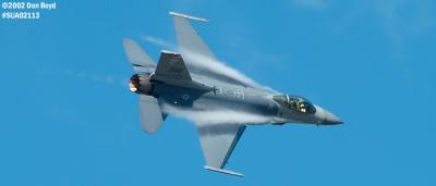 USAF F-16C-Block  50D AF91-0365 military aviation air show stock photo