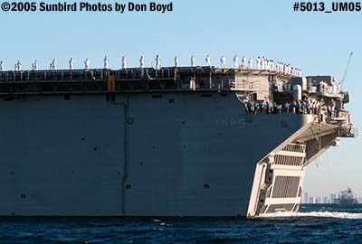 USS Bataan (LHD-5) entering Port Everglades Inlet for Fleet Week 2005 military stock photo #5013