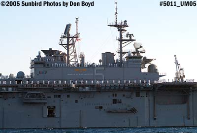 USS Bataan (LHD-5) entering Port Everglades Inlet for Fleet Week 2005 military stock photo #5011