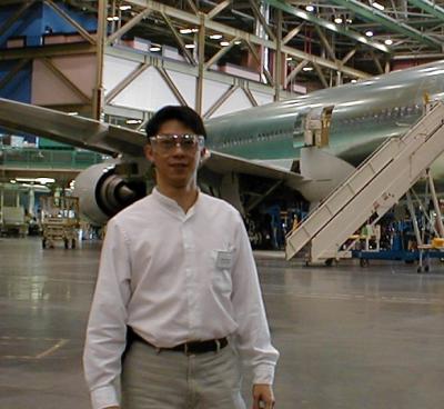 Allan at Boeing Plant in Seattle