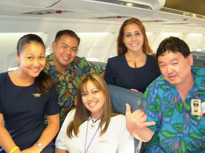 The Inflight Crew and Agents for AQ48 to HILO