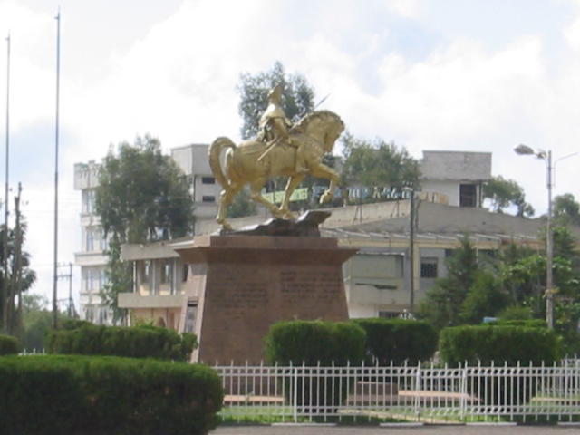 Ras Mekonen on his horse -- near the city center