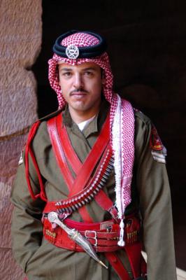 Jordanian guard at the Treasury, Petra