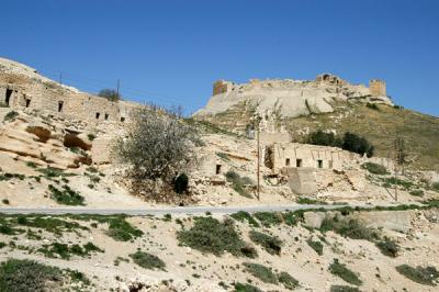 Al-Shobak Castle from the nearby village