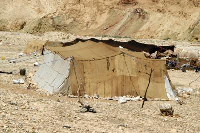 Some bedouin still live in tents, Wadi Hasa