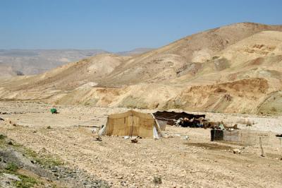 Bedouin tents, Wadi Hasa