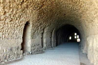 Long gallery which served as the stables, Karak Castle