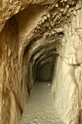 Passage below the ruined church
