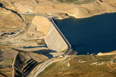 The new Wadi Mujib dam