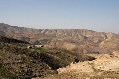 Descending Mt. Nebo towards the Dead Sea