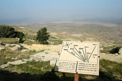 Moses was said to have spotted the Promised Land from Mt. Nebo. He must have had a clearer day