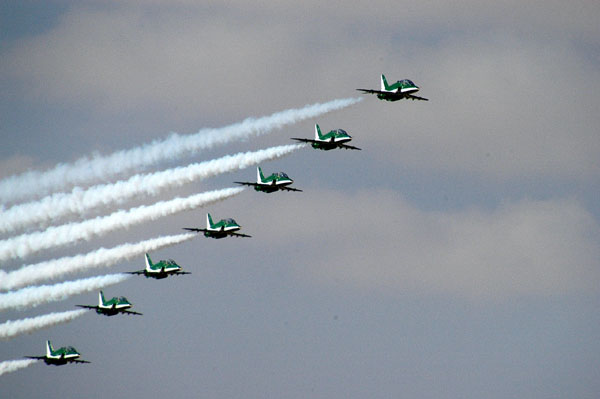 Saudi Air Force Hawk aerial display team
