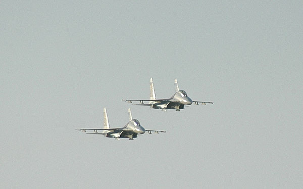Pair of MiG-29's in formation