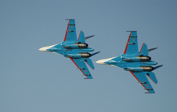 Russian Knights Sukhoi Su-27s