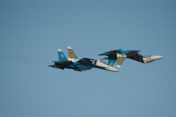 Russian Knights Sukhoi Su-27s