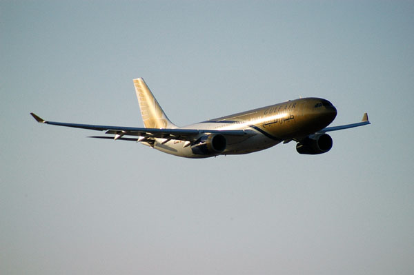 Another Gulf Air A330 fly-by to close the day's flying