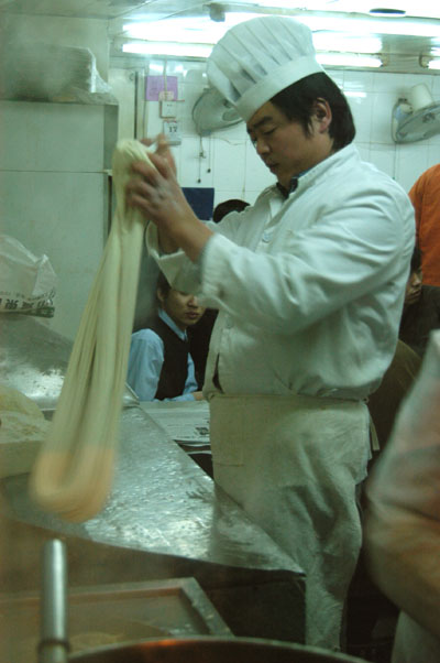 Super fresh noodles on Xiangyang Rd south of the market, Shanghai