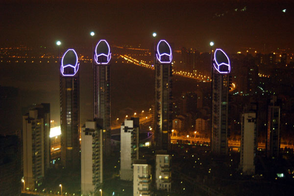 View of Pudong from the Sofitel Jin Jiang Oriental