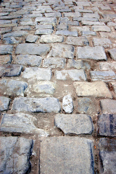 Part of the Roman road through the Siq