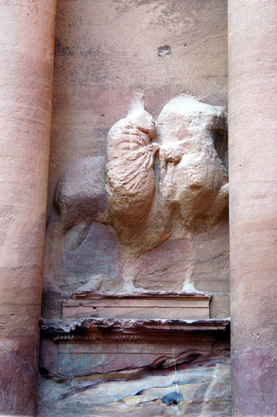 Carved horse and man, Treasury