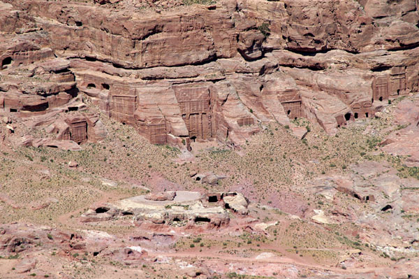 Tombs at the base of Jabal Haroun, Petra