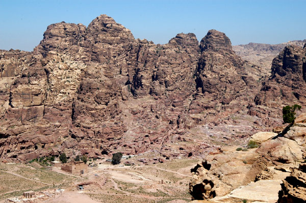 View of downtown Petra from the High Place of Sacrifice