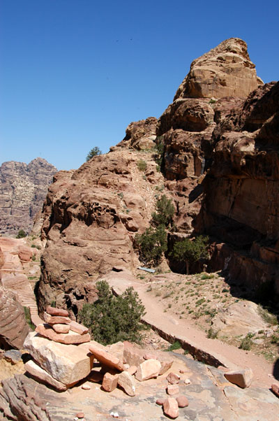 The trail through Wadi al-Farasa