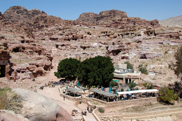 There are 2 restaurants in the center of Petra