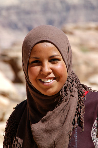 Friendly local girl, Petra, Jordan